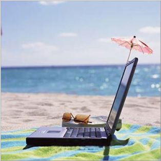 Laptop on Beach Blog image